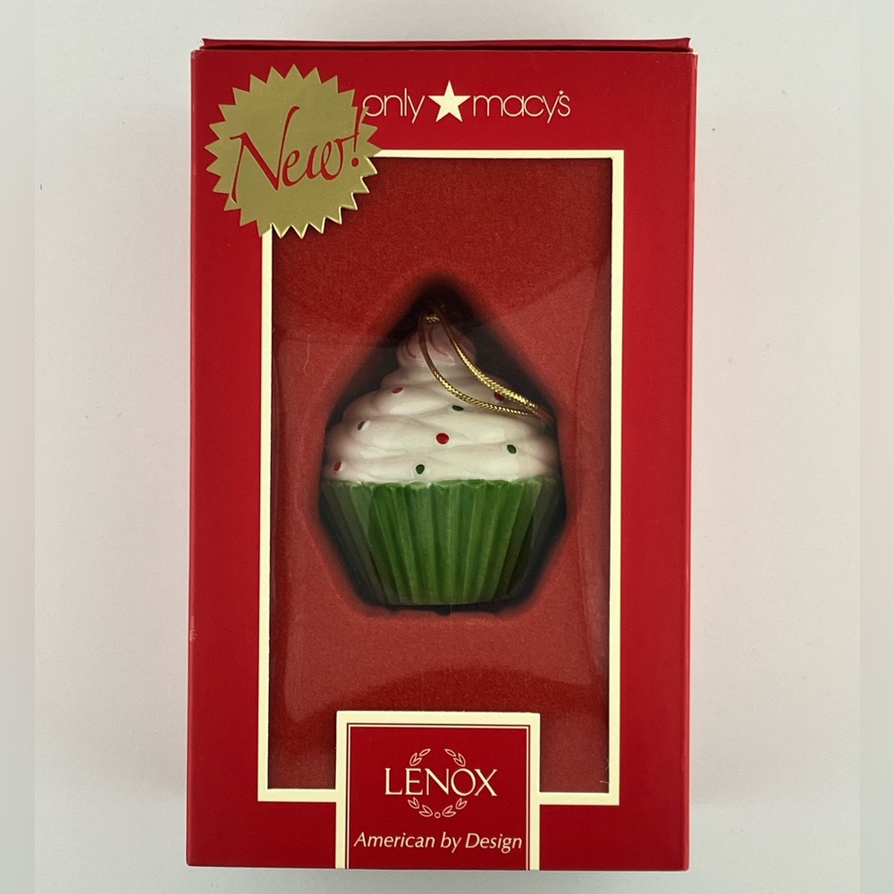 LENOX Cupcake 🧁 Christmas Ornament
